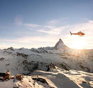 Bird's-Eye View Winter - Sunstar Hotel Zermatt